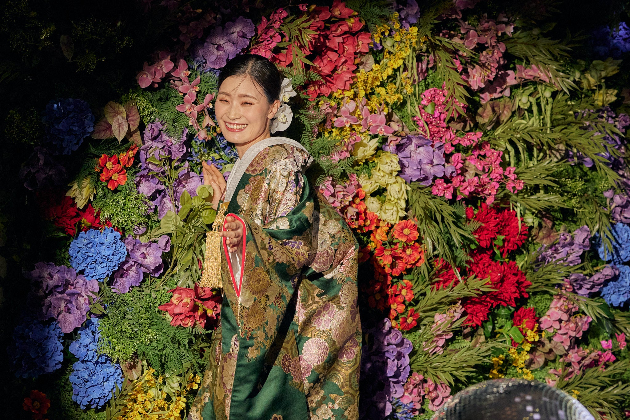 色打掛 花嫁衣裳 正絹　グリーン オススメ色打掛☆グリーン | お知らせ＆ブログ | ウェディングドレス