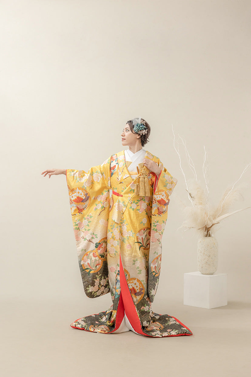 色打掛・四君子｜白無垢・色打掛レンタルなら結婚式着物専門の