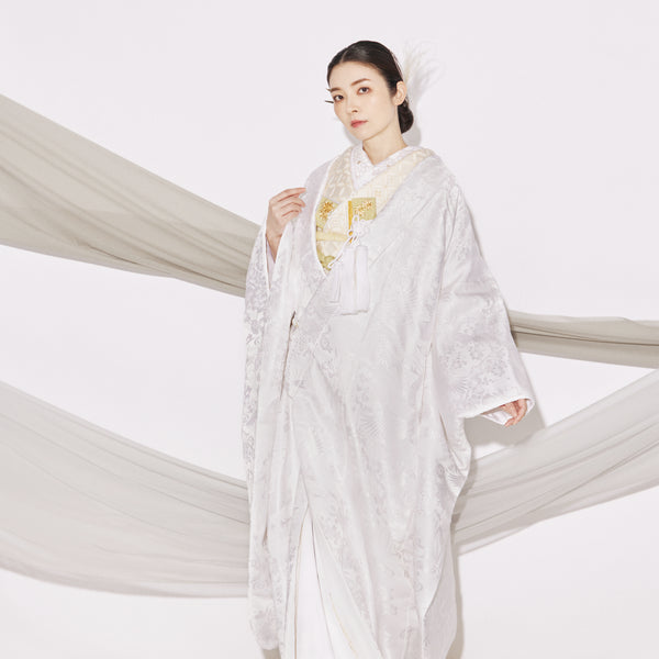 白無垢・多種花鶴｜白無垢・色打掛レンタルなら結婚式着物専門の【THE