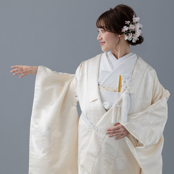 打掛　色打掛　白地　刺繍　御所車　流水 89172_2_600x600_crop_center.