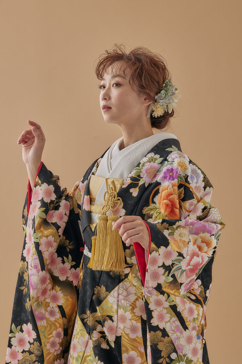 薬玉熨斗に桜