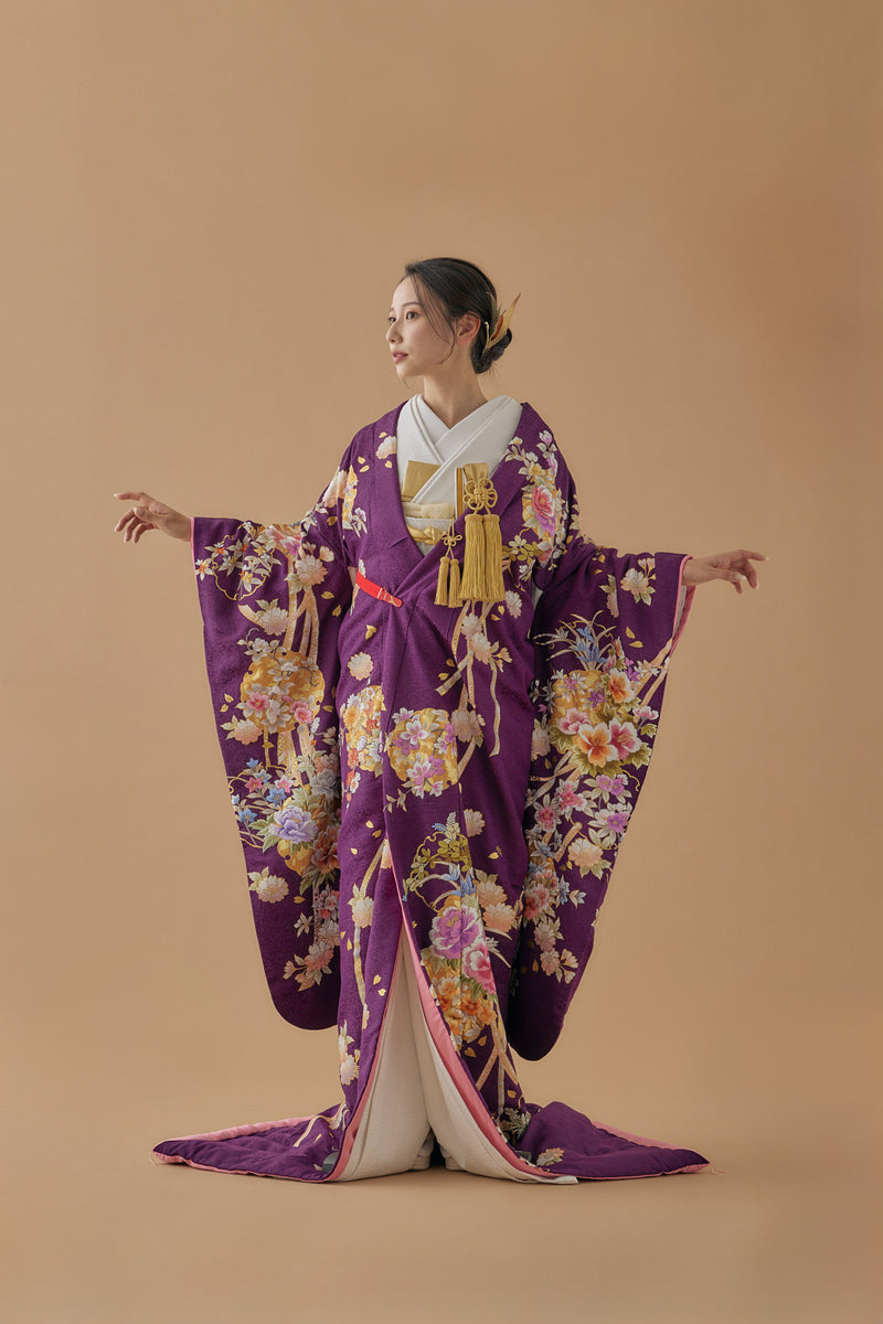 薬玉に桜