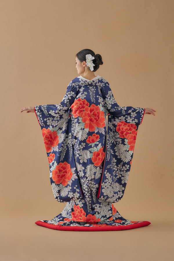 菊池紋に牡丹