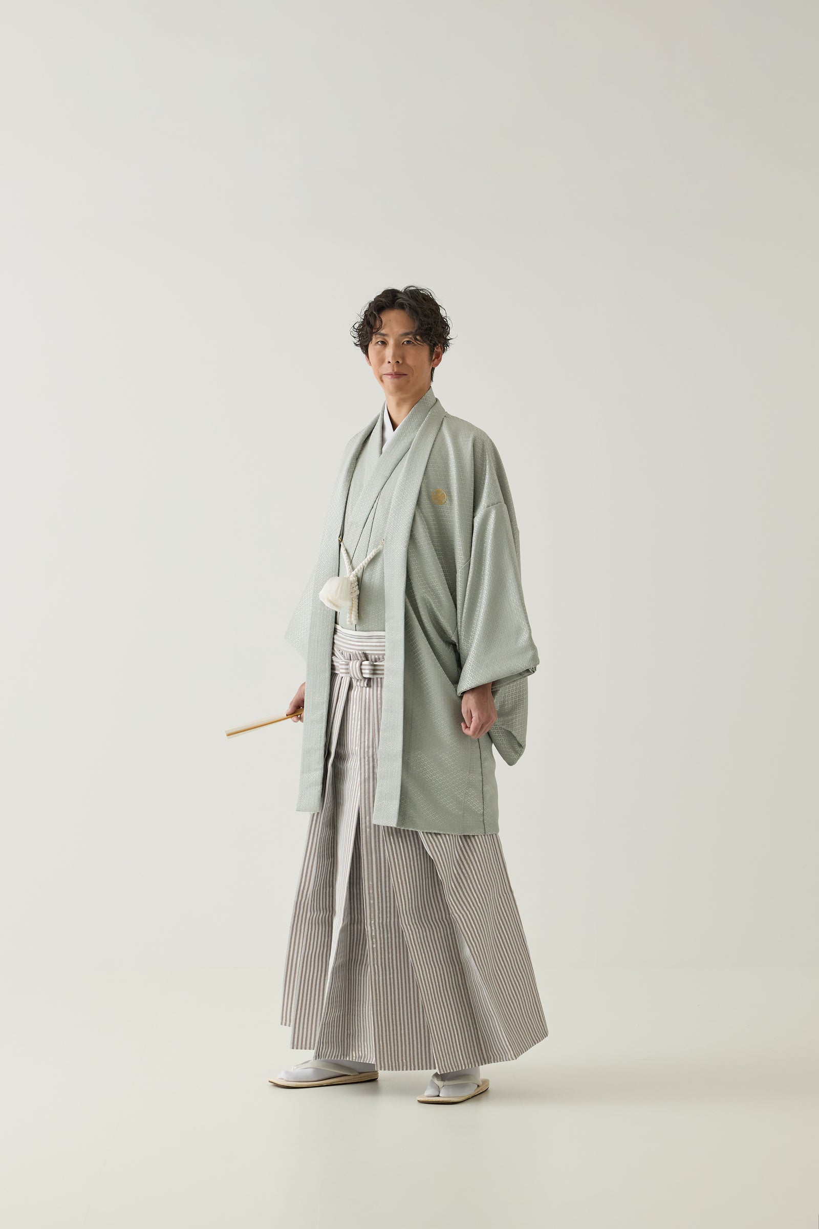 淡緑菱 / 白茶縞｜白無垢・色打掛レンタルなら結婚式着物専門の【THE 