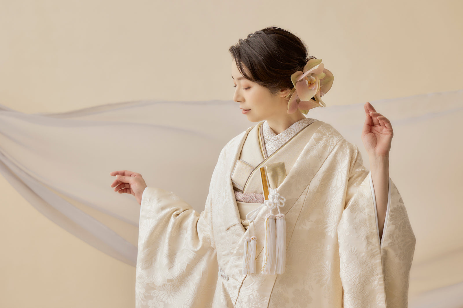白無垢・源氏車｜白無垢・色打掛レンタルなら結婚式着物専門の