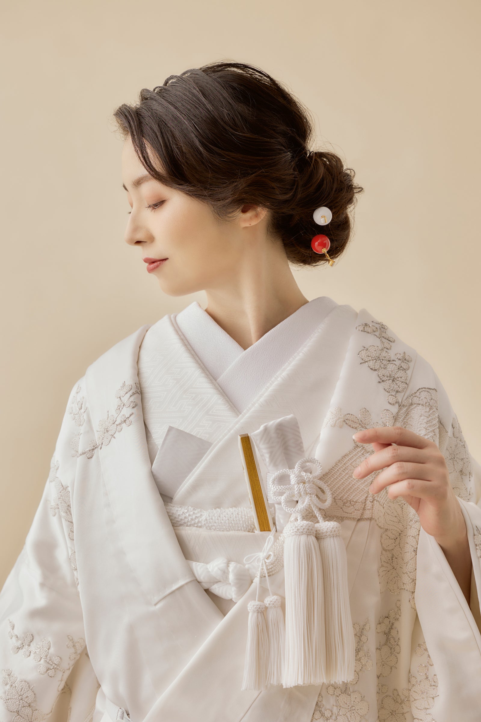 白無垢・相良梅 牡丹｜白無垢・色打掛レンタルなら結婚式着物