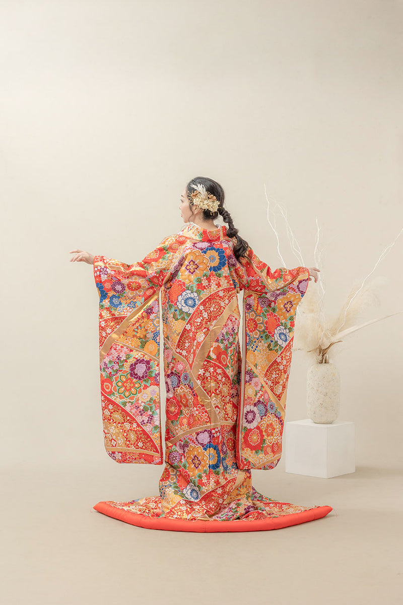 唐花四季花・色打掛のレンタル着物