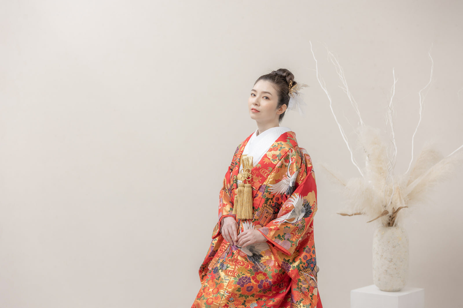 色打掛・花々飛鶴｜白無垢・色打掛レンタルなら結婚式着物専門の【THE